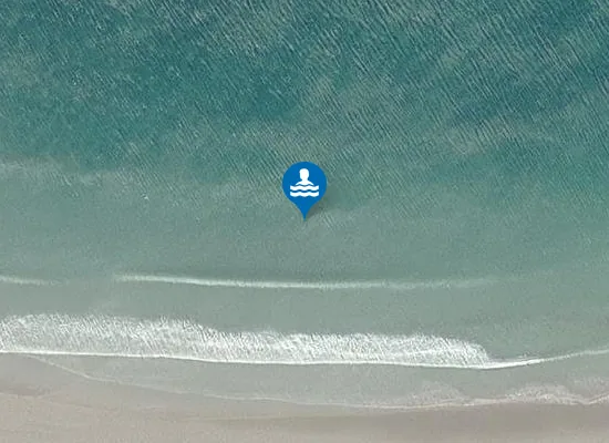 Satellite image of Tràigh Chòrnaig