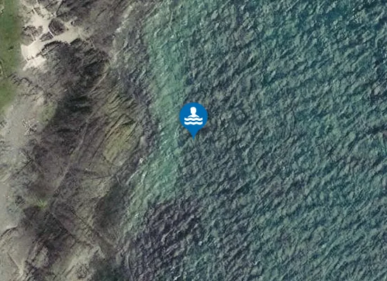 Satellite image of Tràigh Bhàn