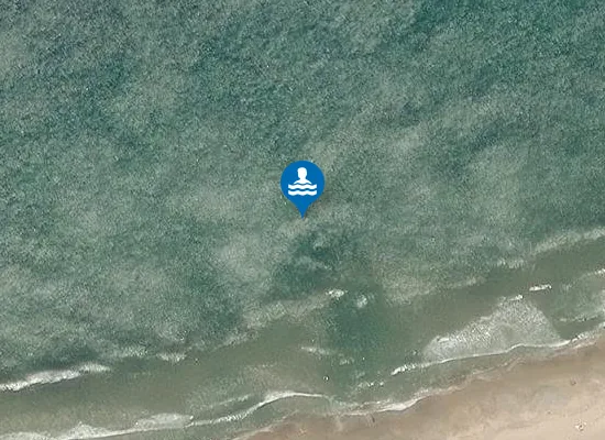 Satellite image of Ballycastle Beach