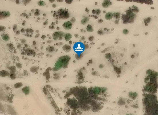 Satellite image of Browndown Point