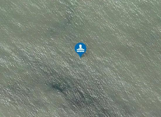 Satellite image of Tràigh Bhì