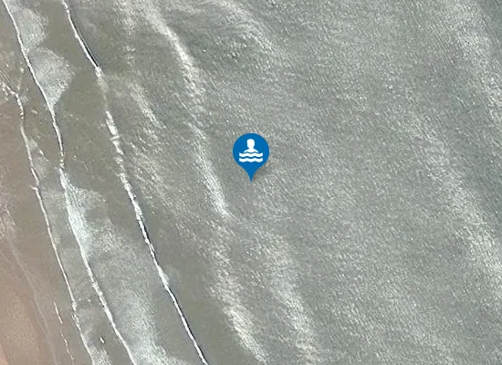 Satellite image of Peffer Sands