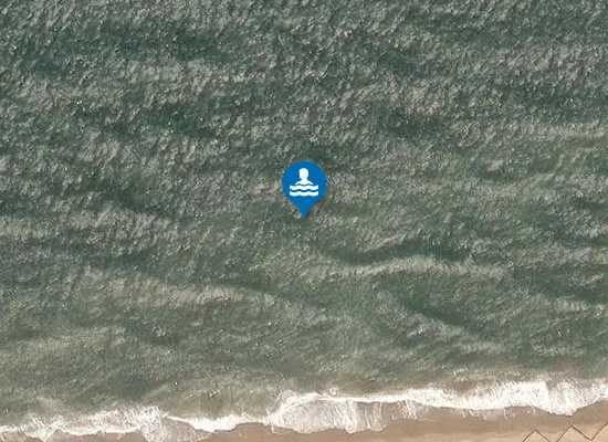 Satellite image of West Sands