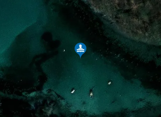 Satellite image of Samalman Beach