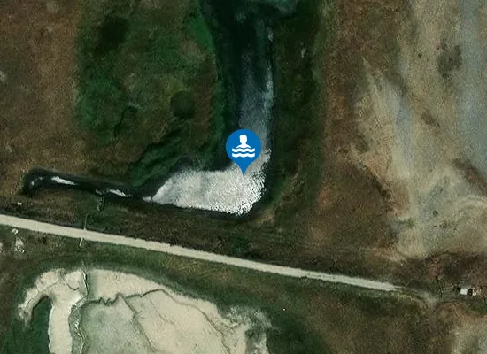 Satellite image of Broomhill Sands