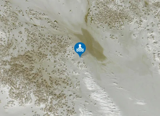 Satellite image of Westelijke washover
