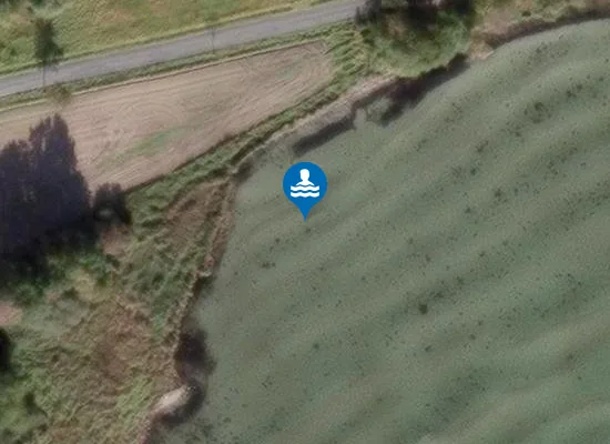 Satellite image of 100 M. N. FOR GL. LØGTEN STRANDKRO