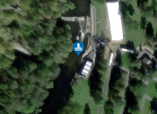 Satellite image of LA LESSE À PONT-À-LESSE