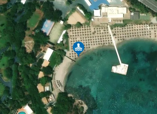 Satellite image of LAGONISI - GRAND BEACH