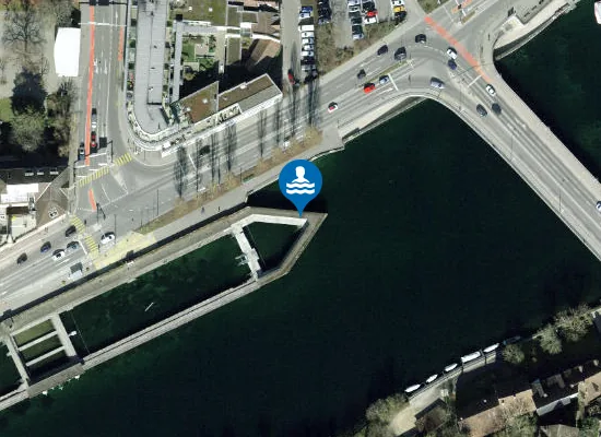 Satellite image of SCHAFFHAUSEN RHEINBAD RHYBADI