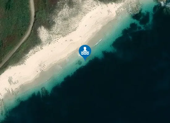 Satellite image of PLAYA MELIDE (ILLA DE ONS) PM1