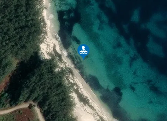 Satellite image of PLAYA FIGUEIRAS (ISLAS CIES) PM1