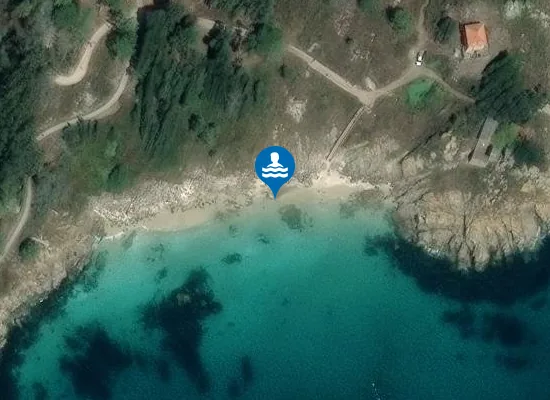 Satellite image of PLAYA CARRACIDO (ISLAS CIES) PM1