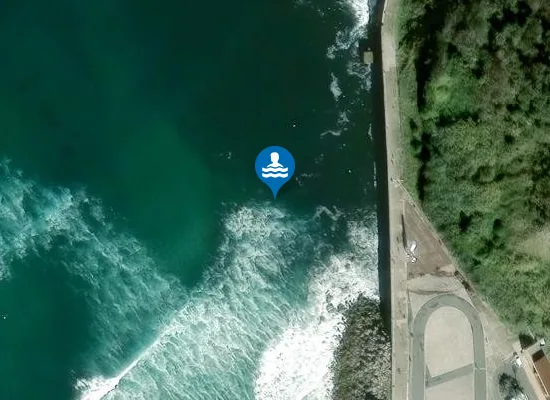 Satellite image of PLAYA DE GROS/LA ZURRIOLA PM1