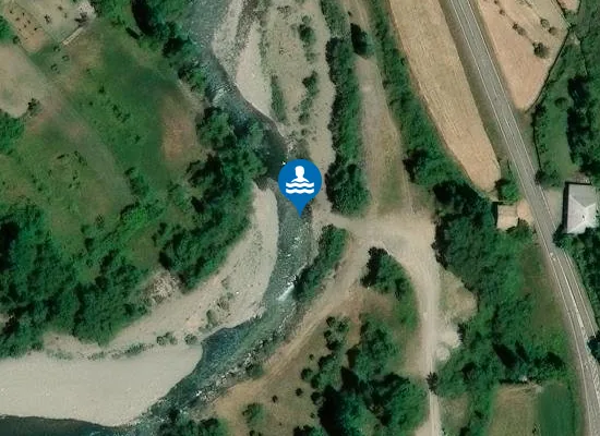 Satellite image of RIO ARAGON SUBORDAN VALLE DE HECHO PM1