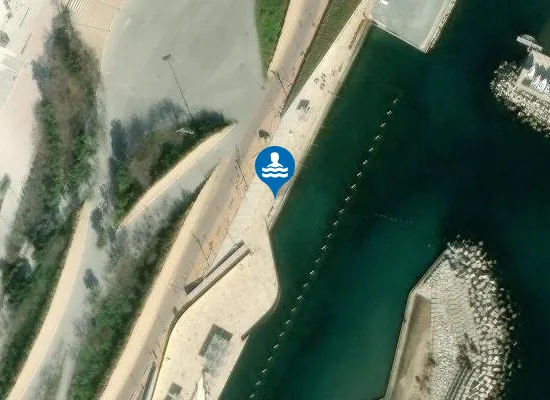 Satellite image of PLAYA ZONA DE BANYS F?RUM PM1