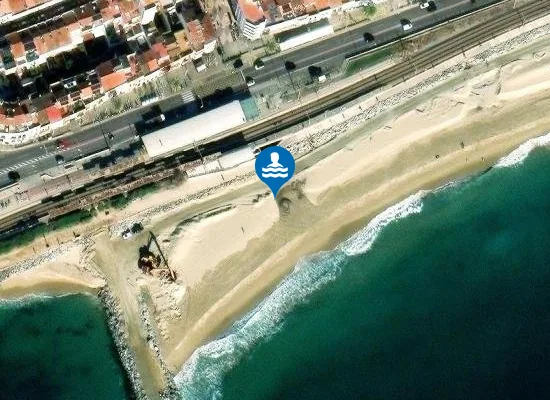 Satellite image of PLAYA DEL PLA DE L?S-DESC?RREGA PM1