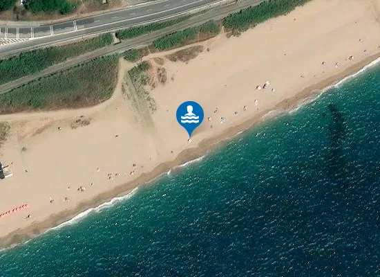 Satellite image of PLAYA DE LES ROQUES BLANQUES PM1