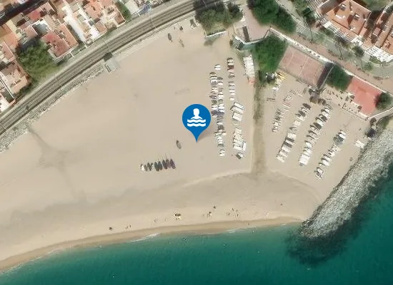 Satellite image of PLAYA DE LES BARQUES PM1