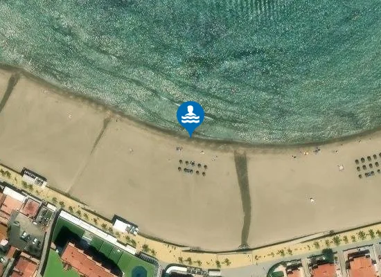 Satellite image of PLAYA DE RIELLS PM1