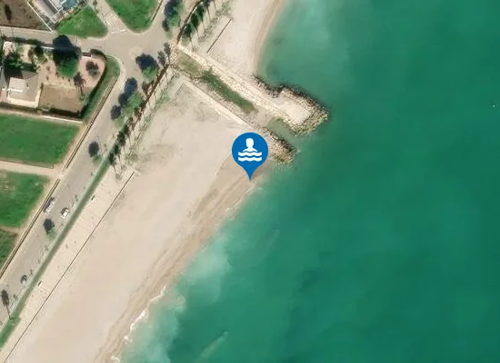 Satellite image of PLAYA DE LES CASES D'ALCANAR-MARJAL PM2