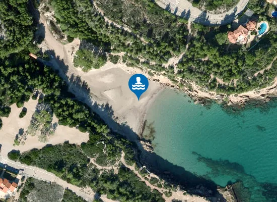 Satellite image of PLAYA CALA FORN PM1