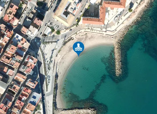 Satellite image of PLAYA DE L'ALGUER PM1