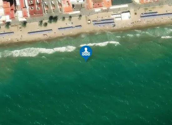 Satellite image of PLAYA DE CALAFELL PM1