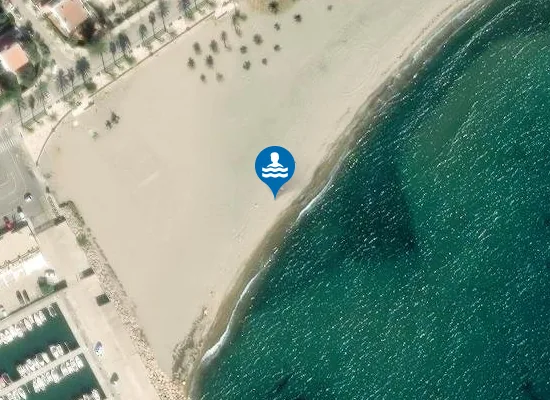 Satellite image of PLAYA DE LA PUNTA DEL RIU PM1