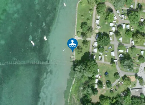 Satellite image of POINTE A LA BISE AVAL