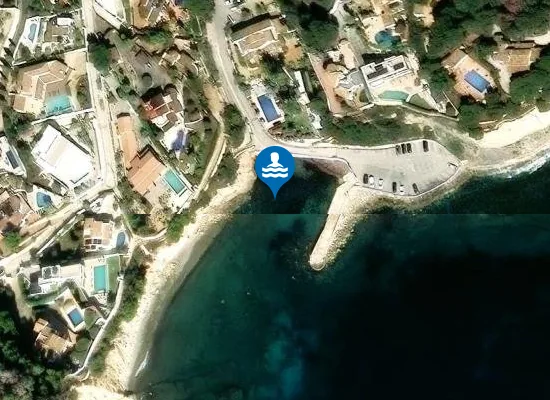 Satellite image of PLAYA CALA DE L'ADVOCAT PM1
