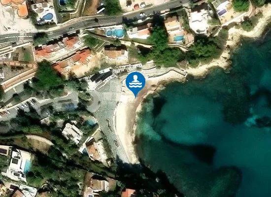 Satellite image of PLAYA DE CALA FUSTERA PM1