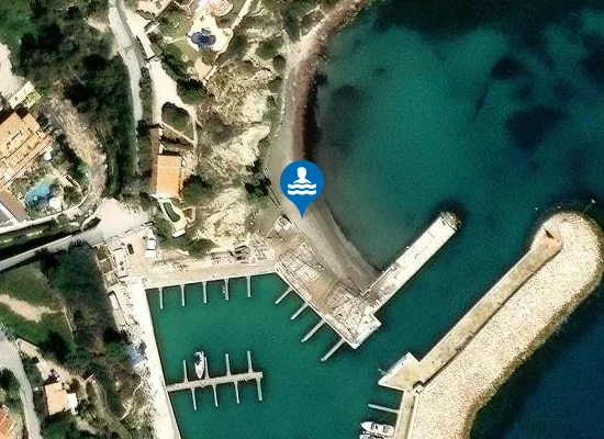 Satellite image of PLAYA DEL PORT BLANC PM1