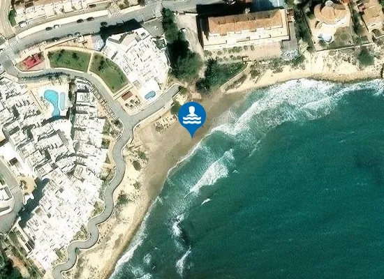 Satellite image of PLAYA CALA LA NUZA PM1