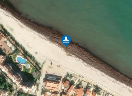 Satellite image of PLAYA DE L' ALMADRAVA PM1