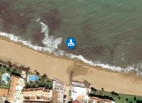 Satellite image of PLAYA DE LES MARINES PM2