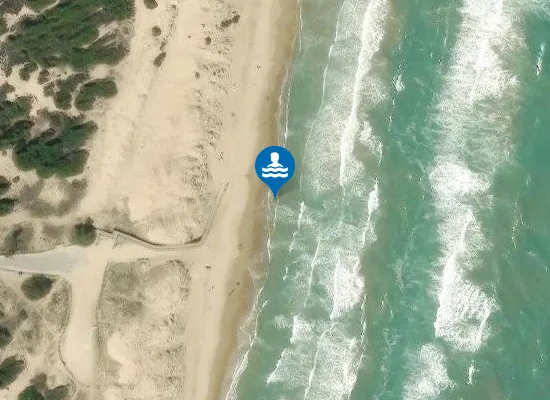 Satellite image of PLAYA LES PESQUERES-EL REBOLLO PM1