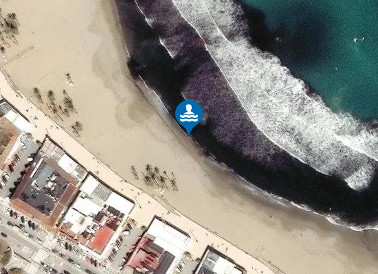 Satellite image of PLAYA DE L' ARENAL PM1
