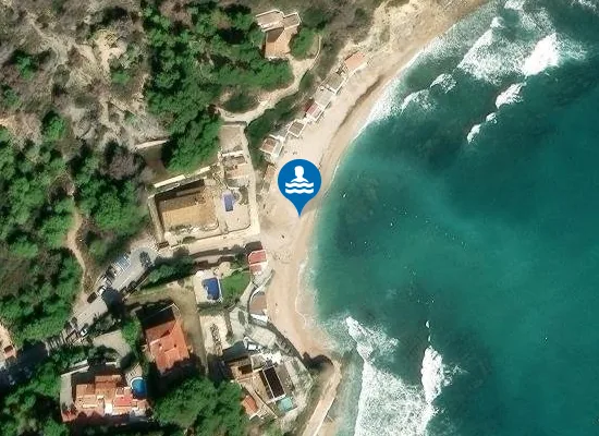 Satellite image of PLAYA LA BARRACA-EL PORTITXOL PM1