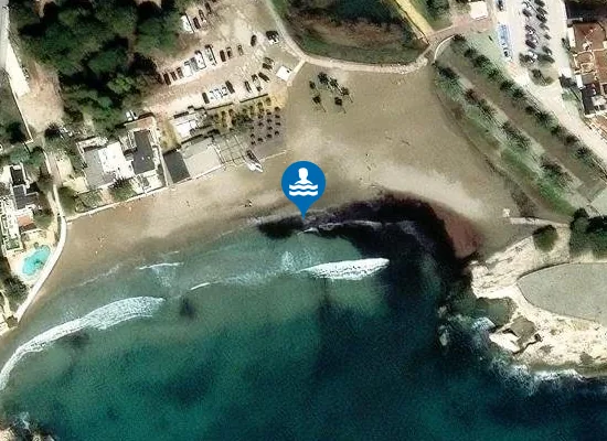 Satellite image of PLAYA DE LA AMPOLLA PM1