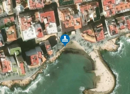 Satellite image of PLAYA DE LAS PISCINAS DEL PASEO PM1