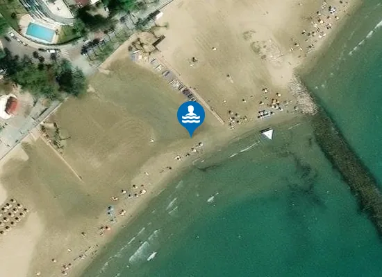 Satellite image of PLAYA DE L'ALMADRAVA PM1