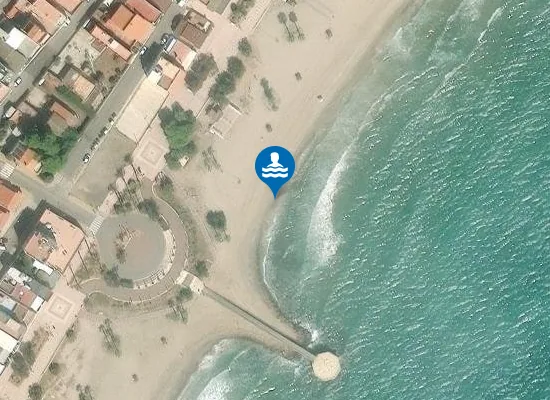 Satellite image of PLAYA DE LES CASES PM1