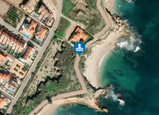 Satellite image of PLAYA CALA DE LA FORADADA PM1