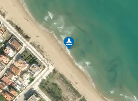 Satellite image of PLAYA DE L'AIGUA BLANCA PM1