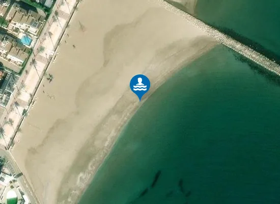 Satellite image of PLAYA DE LA POBLA DE FARNALS PM1