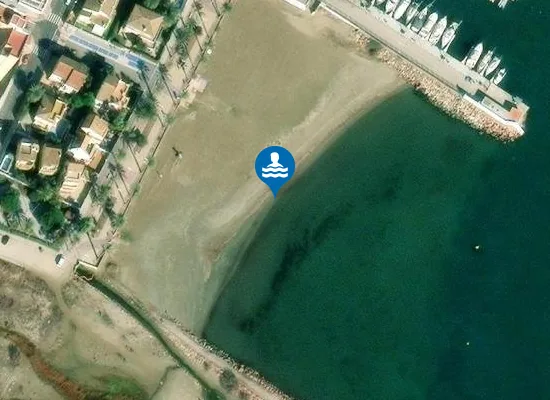 Satellite image of PLAYA DE POBLA MARINA PM1