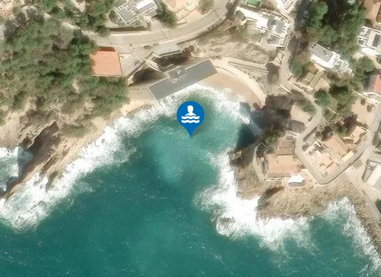 Satellite image of PLAYA CALA EN FONOLL PM1