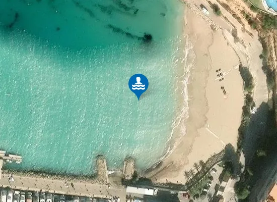 Satellite image of PLAYA SES PENYES ROGES (EL TORO) PM1