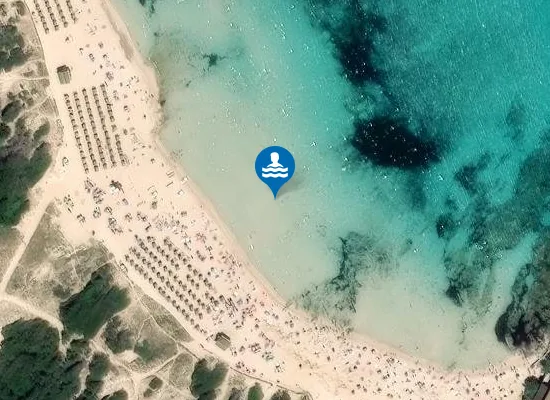 Satellite image of PLAYA CALA AGULLA PM1